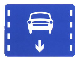 機(jī)動(dòng)車車道標(biāo)志