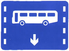 公交線路專用車道標(biāo)志