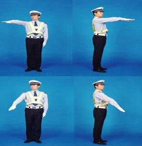 放慢慢速信號(hào)手勢(shì)
